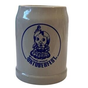 Vintage 1970s/1980s Ceramic Beer Mug Kitchener-Waterloo Oktoberfest Tante Frieda